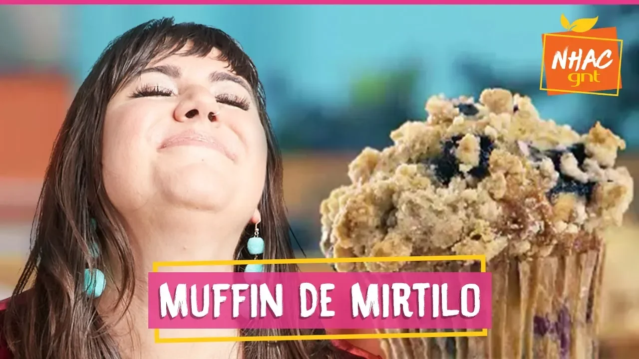 MUFFIN DE MIRTILO COM STRUDEL RAÍZA COSTA RAINHA DA COCADA