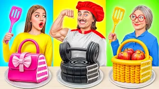 Brutal Chef Vs Grandma Cooking Challenge Edible Battle By Multi DO Challenge 