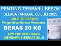 Download Lagu SIAPKAN 3 BERKAS INI BESOK SELASA UNTUK PENGAMBILAN PENEBALAN BERAS 20 KG MELALUI PT POS ?