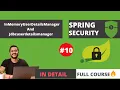 InMemoryUserDetailsManager And Jdbcuserdetailsmanager in Spring Security Spring Security Ep 10