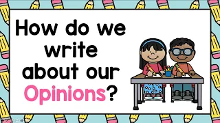 Opinion Writing How do we Write about our Opinions