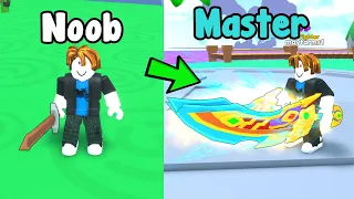 Unlocked Strongest Weapon In Sword Fighters Simulator Roblox