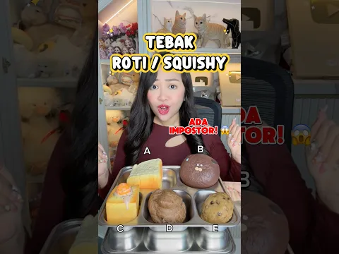 TEBAK ROTI / SQUISHY?? MANA YANG ASLI?? 😱😱😱 | Klara Tania #shorts