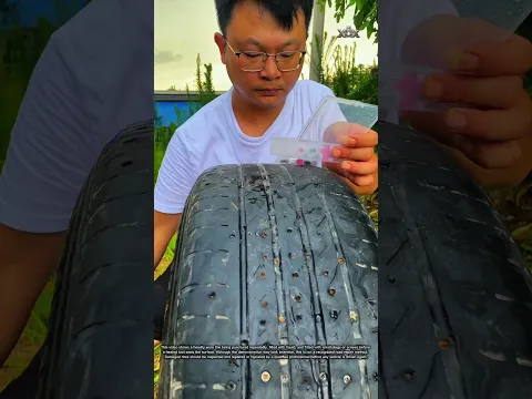 This Unusual Tire Repair Should NOT Be Tried! ⚠️ #shorts