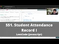 How to Solve 551 Student Attendance Record I on LeetCode - Javascript