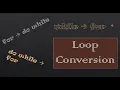 Loop Interconversion in Java for while do-while Iterative Construct ICSE Syllabus