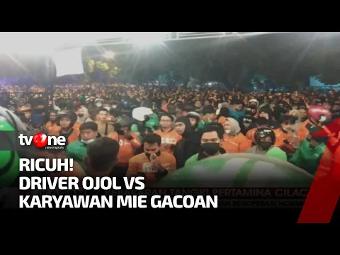 Ricuh! Ratusan Pengemudi Ojol Satroni Sebuah Resto di Yogyakarta