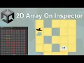 Unity Custom Editor Scripting - How to create a grid in the inspector using a 2D array