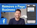 How To Remove Facebook Page From Business Account