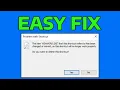 How To Fix The Item That This Shortcut Refers to Has Been Changed or Moved