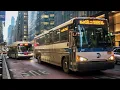 Front POV MTA Bus Route BxM18 Downtown to Riverdale onboard a 2012 MCI D4500CT