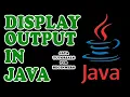 HOW TO DISPLAY OUTPUT IN JAVA STATEMENTS - JAVA TUTORIAL 1 TAGALOG