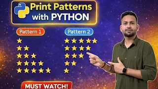 Python Pattern Printing Star Patterns Using Nested Loops Interview Question