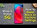 Moto G Stylus 5G How to Reset Back to Factory Settings