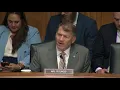 Rounds Speaks with Witnesses at a Senate Banking Hearing