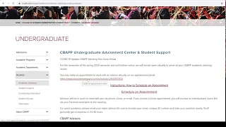 How to schedule an advising appointment on Appointment Quest