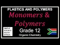 Plastics and Polymers Theory - Monomers Repeating Units and Polymers
