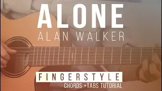 Download [NEW GUITAR ] Alan Walker - Alone | Fingerstyle Acoustic Tabs Tutorial MP3