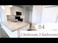 B4 Floor Plan 2 Bedroom 2 Bathroom Townhome Apartment