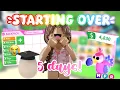 Download Lagu spending ONE WEEK STARTING OVER in adopt me! *got my DREAM PET!* 😨✨