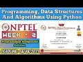 NPTEL Programming Data Structures and Algorithm Using Python Week 2 Programming Solutions