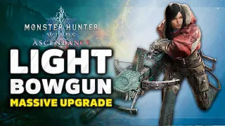 Monster Hunter Wilds Light Bowgun New Moves Are AWESOME! Boost Bracer & LBG Gameplay