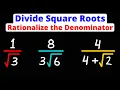 Dividing by a Square Root Rationalizing the Denominator Eat Pi