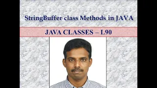 StringBuffer class Methods in JAVA LEC 90