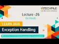 Exception Handling in Java