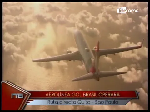 Aerolínea Gol Brasil operará ruta directa Quito - Sao Paulo