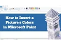 How to Invert a Picture s Color with MS Paint
