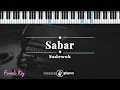 Sabar - Sadewok | KARAOKE PIANO - FEMALE KEY