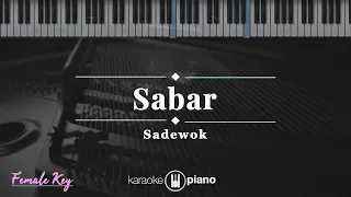 sabar sadewok karaoke piano female key