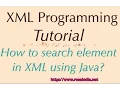 How to search element in XML using Java
