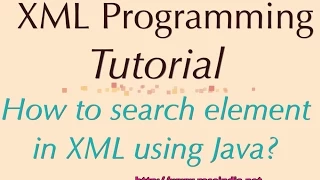 How to search element in XML using Java