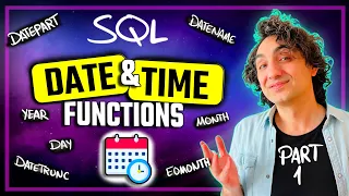 SQL Date Time Functions DATEPART DATENAME DATETRUNC EOMONTH Course 15