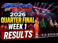 America s Got Talent 2026 Quarter Finals Week 1 Top 3 Full Results