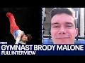 U S Gymnast Brody Malone reacts after historic Olympic bronze medal finish