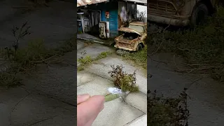 Route 66 Gas Station Diorama 1 24 Part 4 Painting Miniature Woodworking Diorama Diy Art 