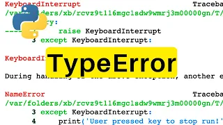 TypeError Python Tutorial