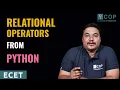 YT Relational Operators in Python 1