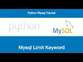 python-mysql limit keyword