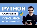 Conclusion with Examples Complete Python Playlist
