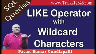 Like Operator in SQL SQL Basics SQL Queries For Practice Wildcard Characters