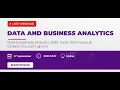 Data Business Analytics Webinar 2025 Tools Techniques Careers You Can t Ignore