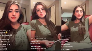 jannat mirza live on instagram showing her outfit jannatmirza jannatzubair dubai