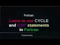 cycle and exit statements in fortran