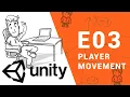 How to make a simple Game in Unity Step by Step Tutorial - E03 2D PLAYER MOVEMENT