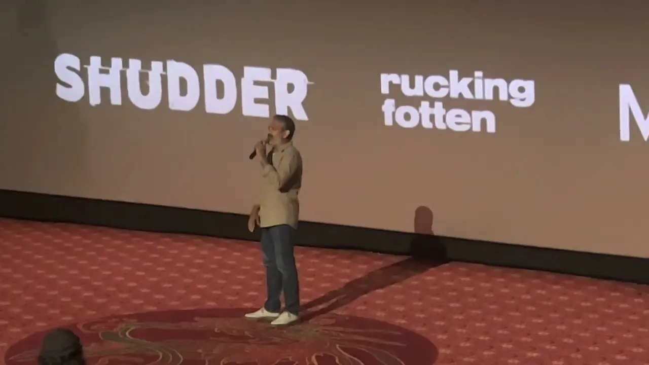SS Rajamouli introduces RRR at the Chinese Theatre in Hollywood