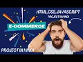 E-COMMERCE PROJECT RIVIEW IN HINDI HTML CSS JAVASCRIPT PROJECT RESPONSIVE E-COMMERCE